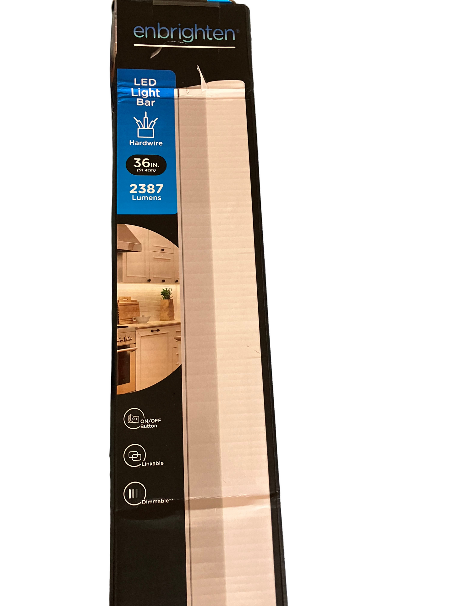 Used Enbrighten 36 inch Hardwired Under Cabinet Lights, 2385 Lumens, Five White Settings from (2700K-6500K), Full Range Dimmable, Under Counter Light, Linkable Under Counter Lights for Kitchen